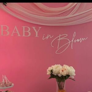 Baby in bloom baby shower decor